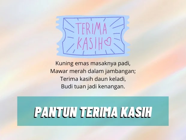 Koleksi Pantun Terima Kasih